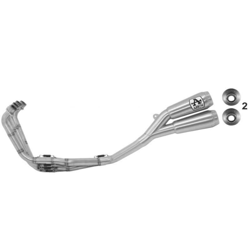 Escape Completo Arrow con silenciosos Pro-Race en titanio  Honda CB650R-CBR650R 19-23